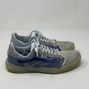 Vans Evdnt Ultimate Waffle Skate Shoes Mens 8.5 Blue Gray Suede Translucent
